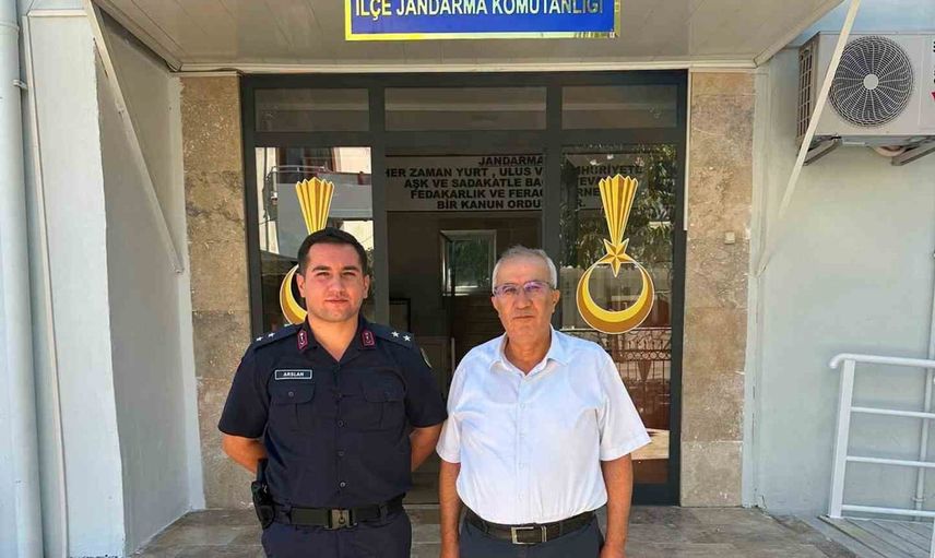 Çameli'de başkan ile komutandan yeni rütbede birlik mesajı