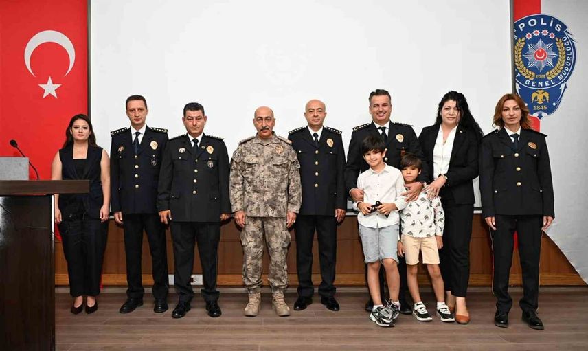 Muğla emniyetinde görev yükselişi töreni
