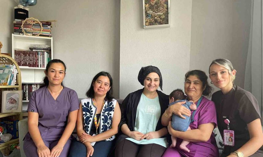 Çine Devlet Hastanesi'nden lohusalara evde destek
