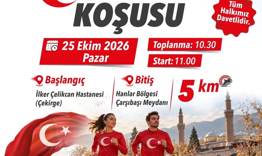 Bursa'da 29 Ekim coşkusu 5 kilometrelik Büyükşehir Cumhuriyet Koşusu'yla başlayacak