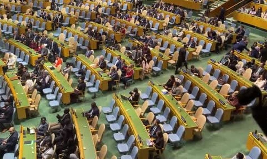 Netanyahu kürsüdeyken BM Genel Kurulu'nda boş koltuk manzarası