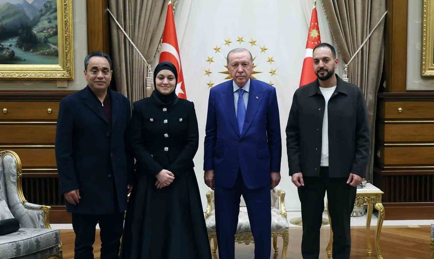 Cumhurbaşkanı Erdoğan, Gazze'de yaşamını yitiren Hind Rajab'ın ailesini kabul etti