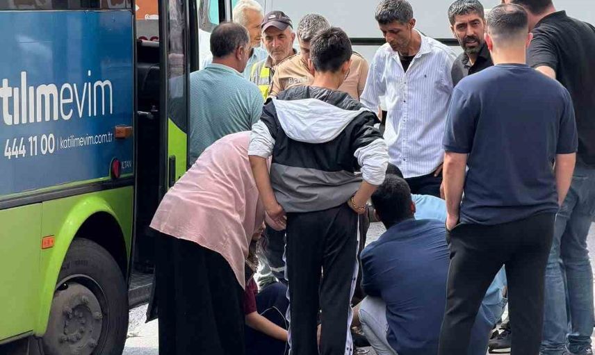 Otobüsteki darp iddiası ekip otosunda kazaya dönüştü