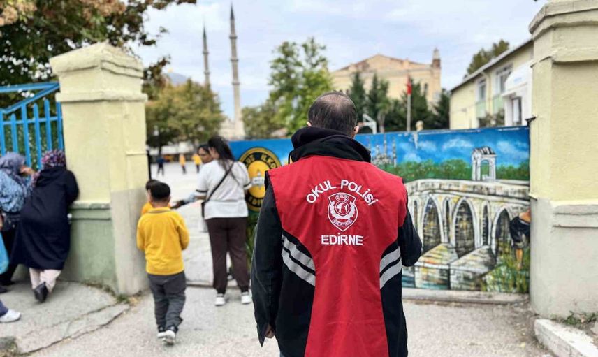 Edirne'de okullar çevresinde kapsamlı güvenlik ağı kuruldu