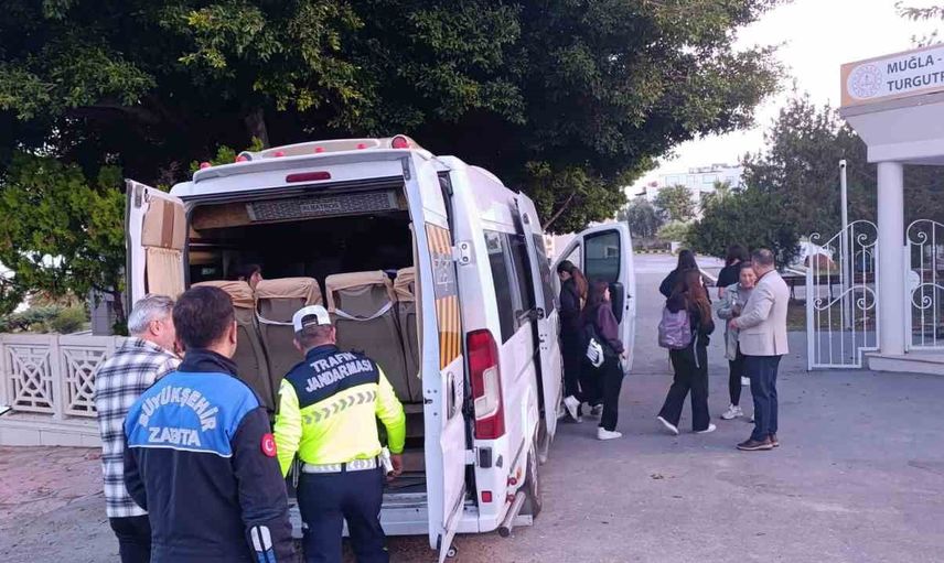 Bodrum'da servis denetimleriyle öğrenci güvenliği güçlendiriliyor