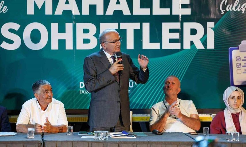 Hizmette süreklilik: Başkan Özlü çay mahallesinde talepleri dinledi