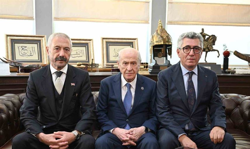 Bahçeli'ye ziyaret: Sarallar ve Şahinler'den birlik mesajı
