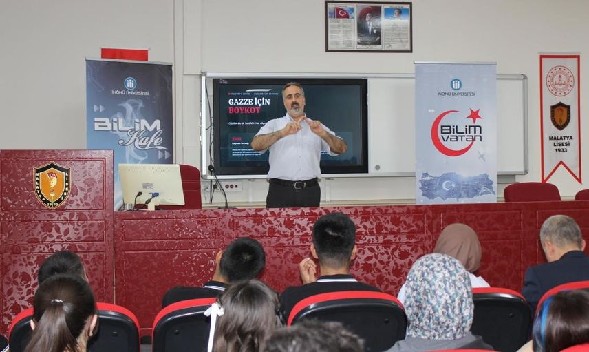 Gazze'de eğitim direnişi Malatya'da bilim kafe etkinlikleriyle anlatıldı