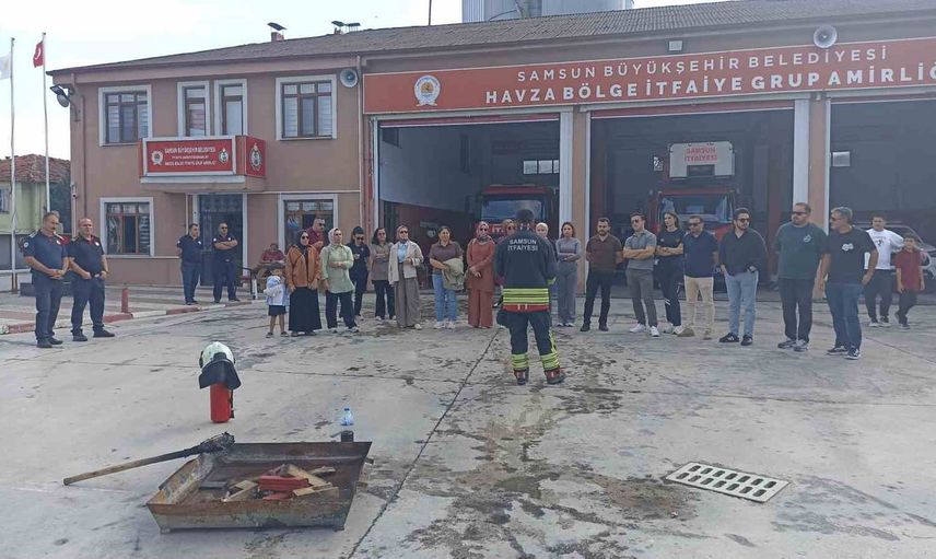 Havza'da itfaiye ve 112 ekiplerinin müdahale becerileri güçlendirildi