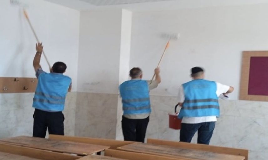 Okullara bakım eli: denetimli serbestlik yükümlüleri 6 okulda tadilat yaptı