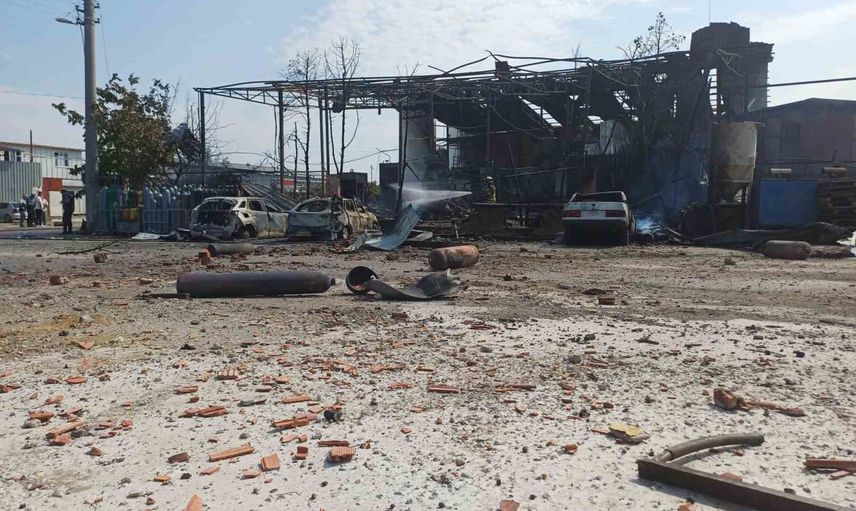 Salihli'de oksijen tüplerinin patladığı tesis için seferberlik