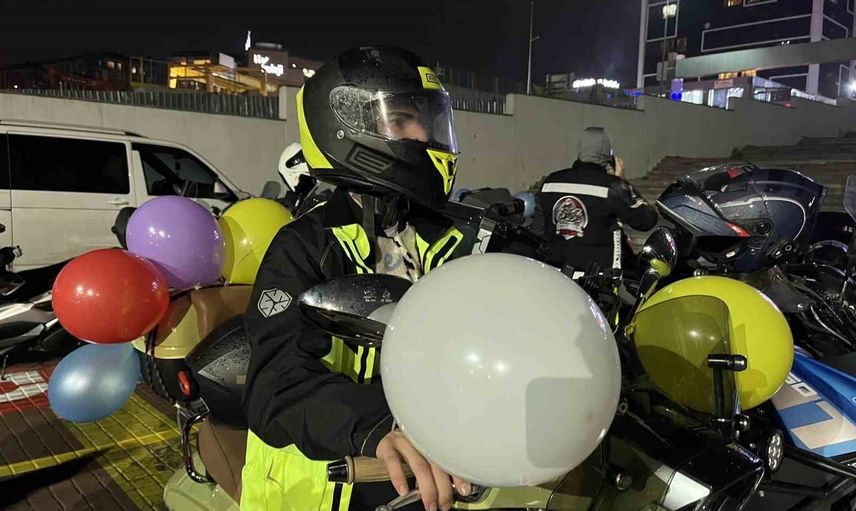 Motorcular umut için kenetlendi: Ali Yiğit için balonlar motorsikletlerde kaldı