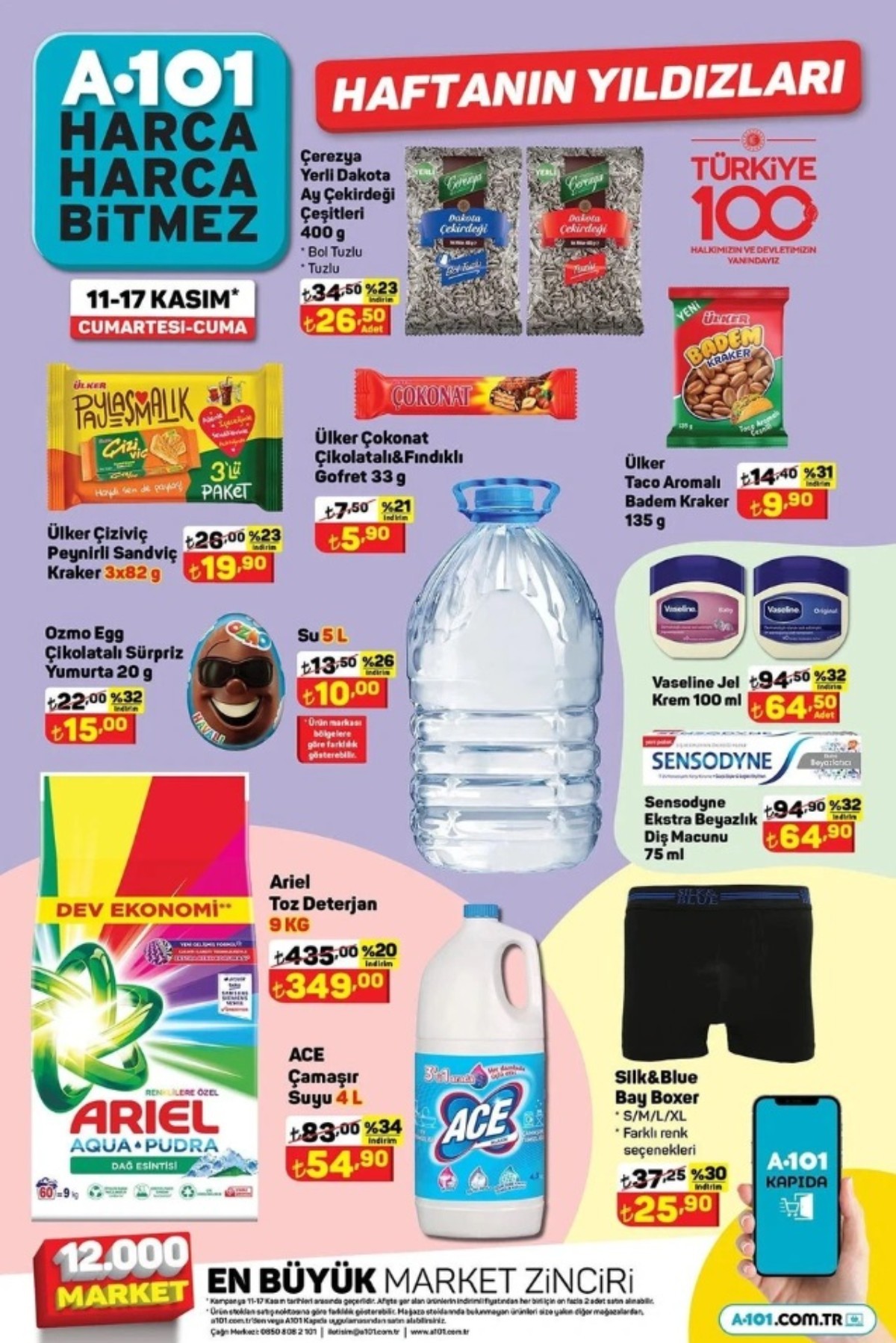 11-17 Kasım A101 Haftanın Yıldızları Ürünleri