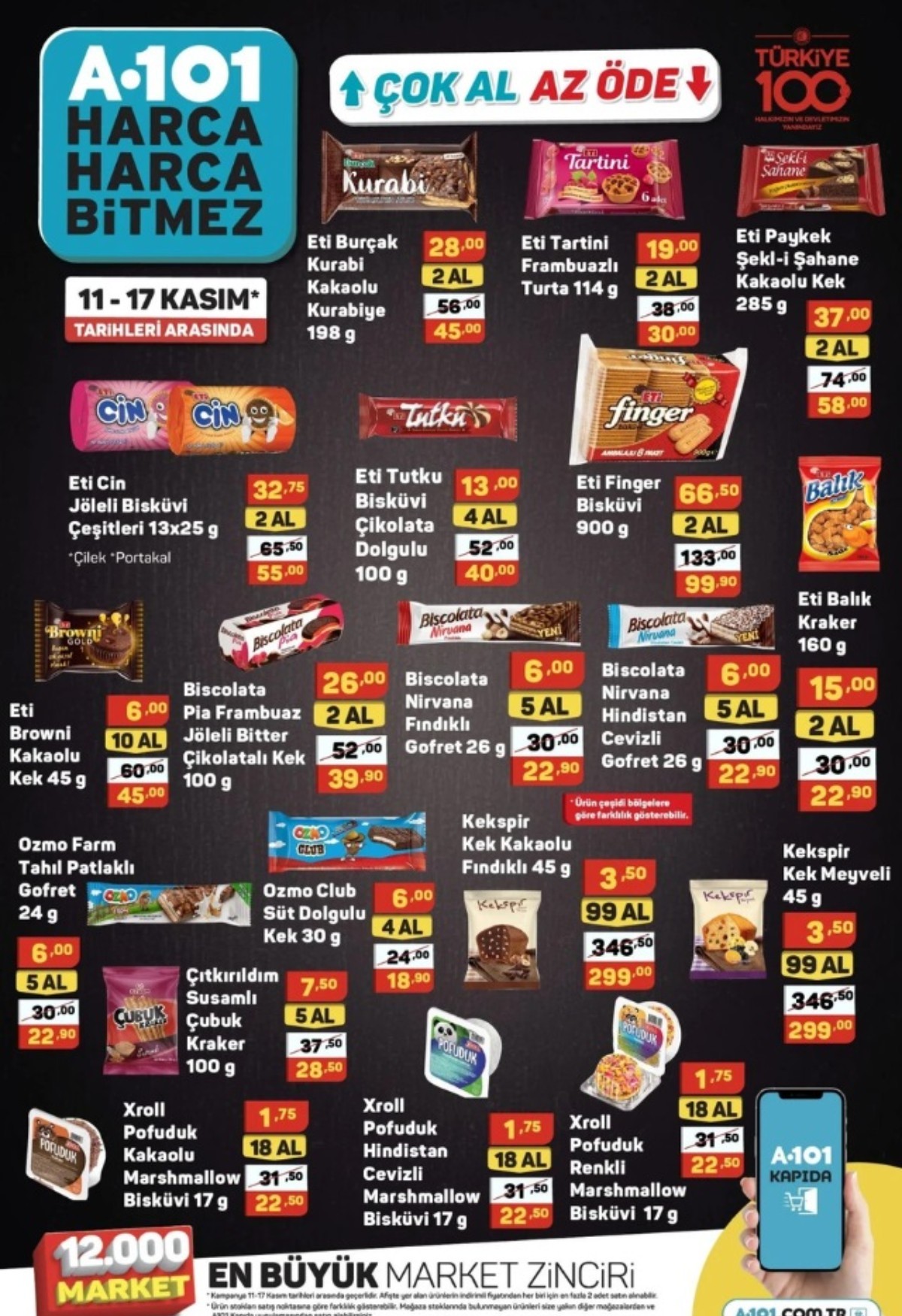 11-17 Kasım A101 Haftanın Yıldızları Ürünleri