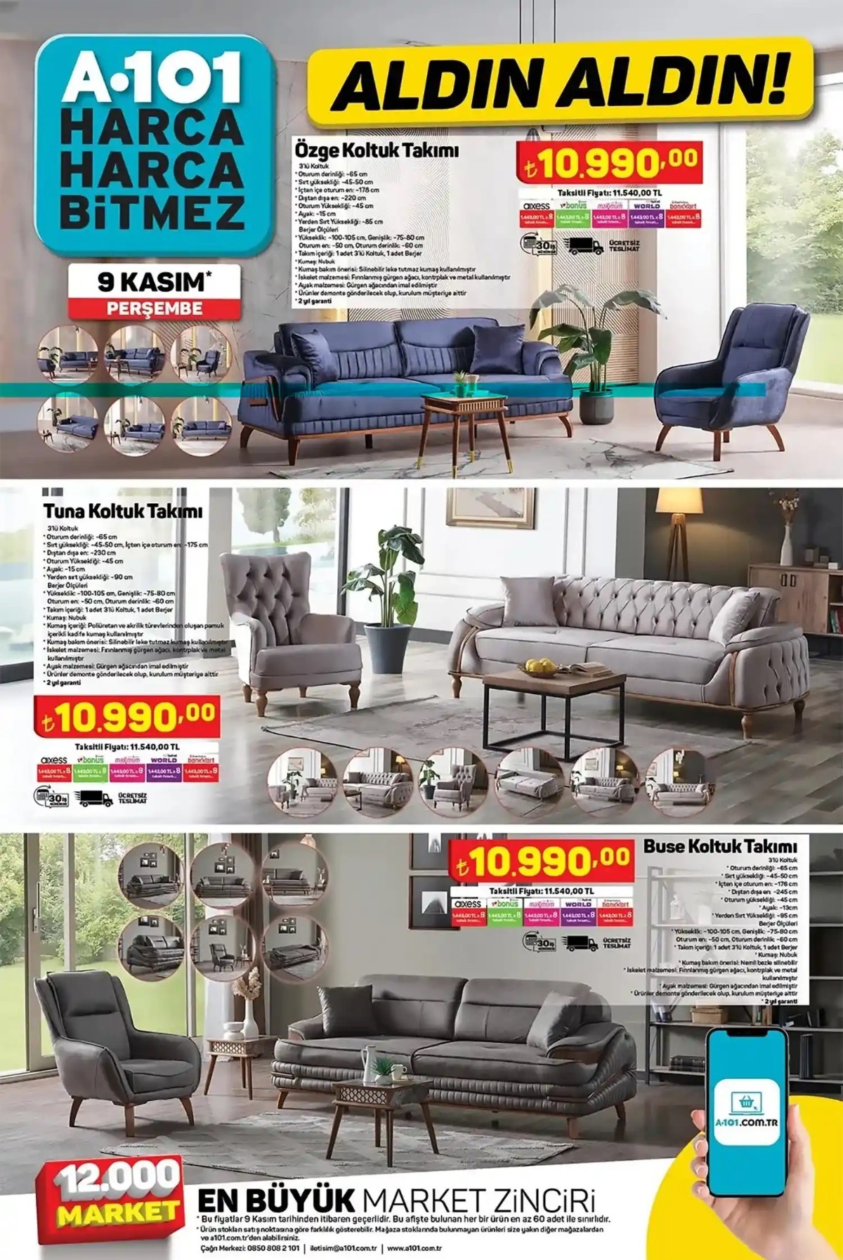 9 Kasım 2023 A101 Güncel Ürün Kataloğu