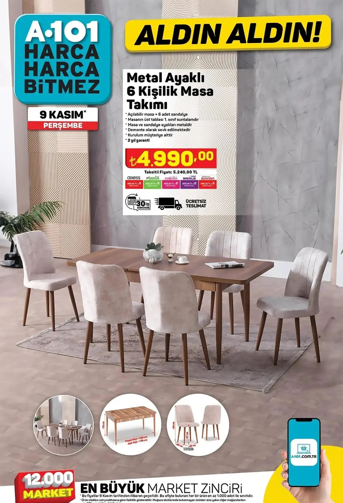 9 Kasım 2023 A101 Güncel Ürün Kataloğu