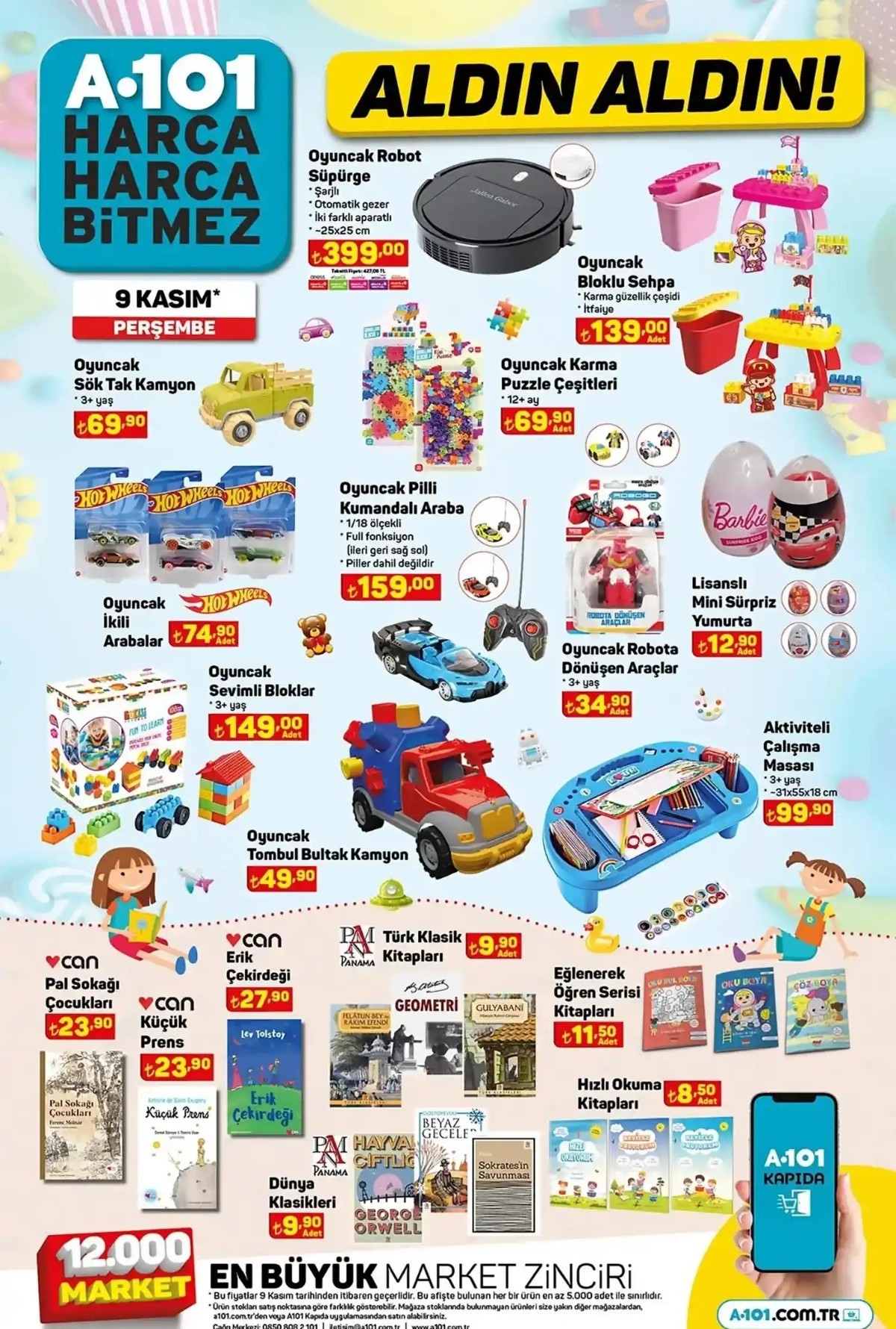 9 Kasım 2023 A101 Güncel Ürün Kataloğu