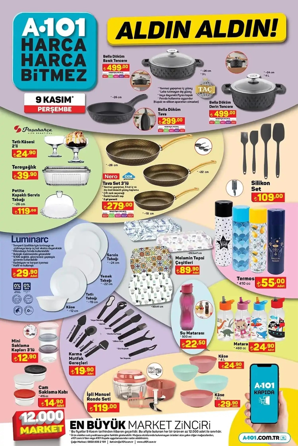 9 Kasım 2023 A101 Güncel Ürün Kataloğu