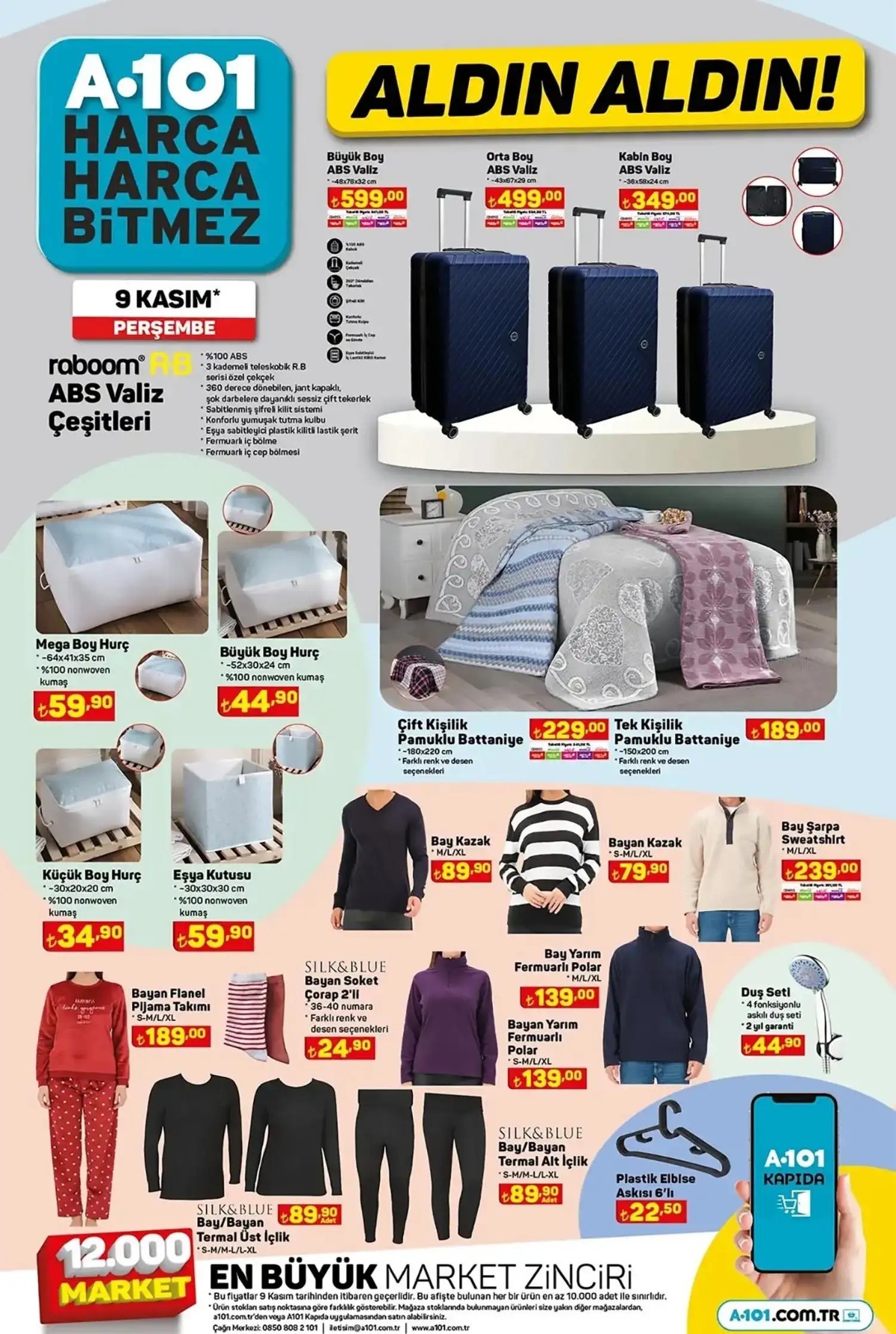 9 Kasım 2023 A101 Güncel Ürün Kataloğu