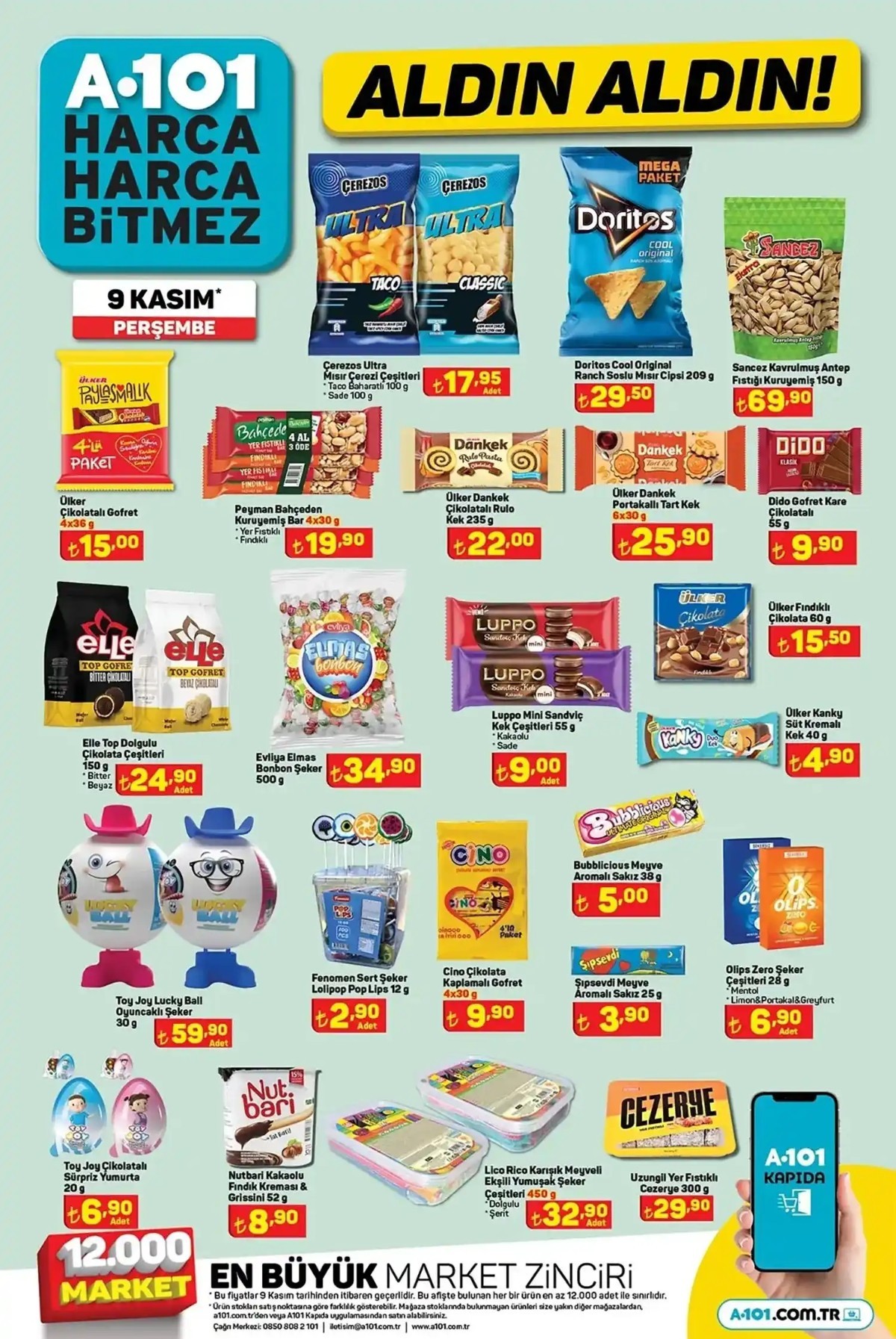 9 Kasım 2023 A101 Güncel Ürün Kataloğu