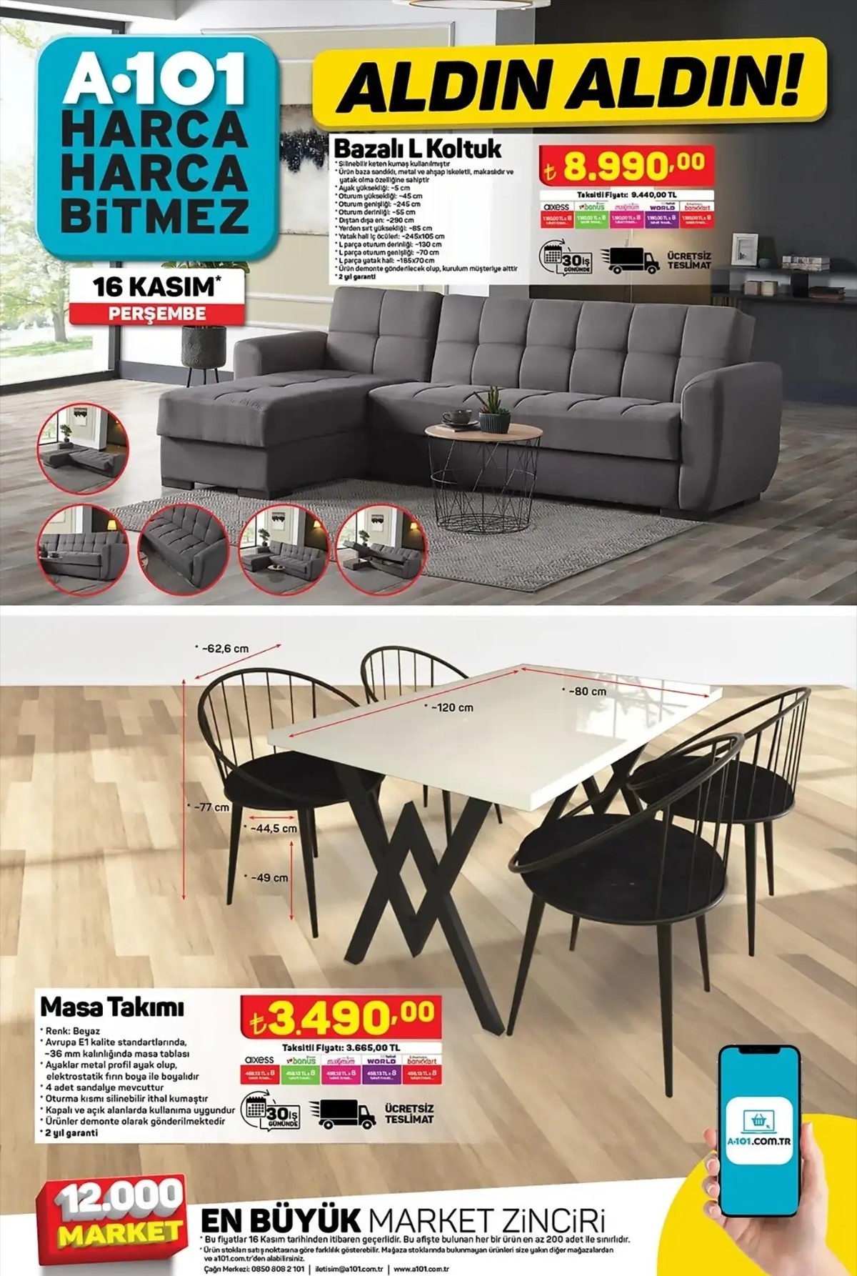 A101 16 Kasım 2023 Aktüel Ürünler Kataloğu