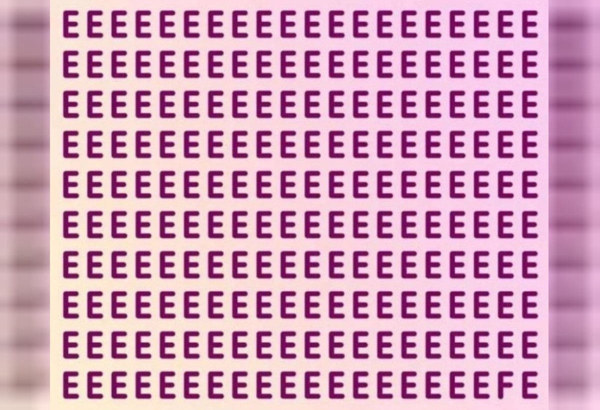 e harfleri içindeki f harfini bulun