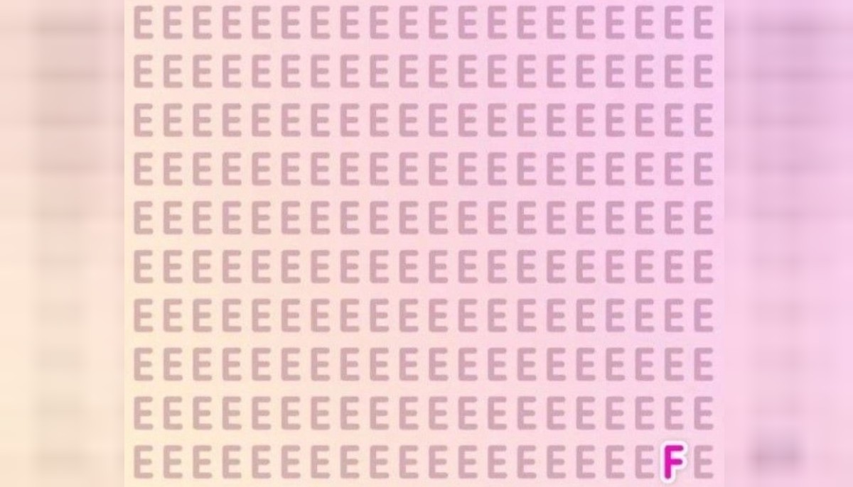 e harfleri içindeki f harfini bulun