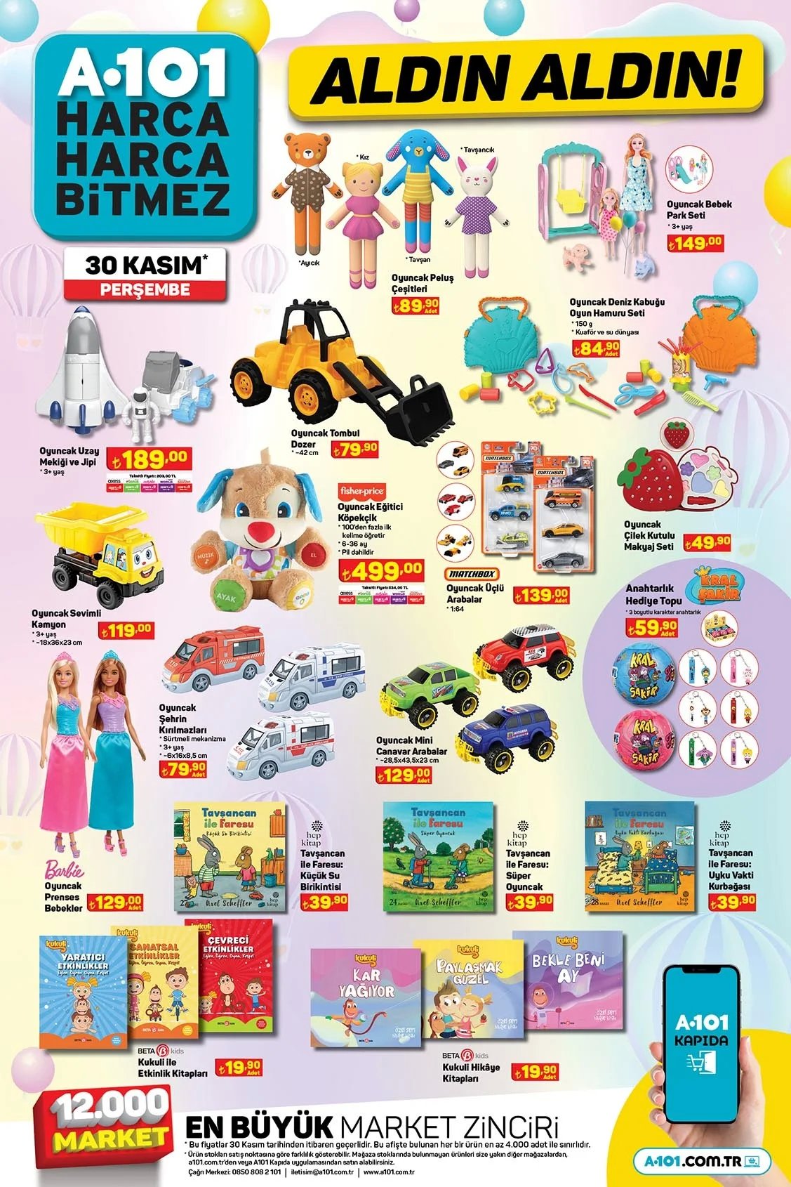 A101 30 Kasım Aldın Aldın Kataloğu. Scooter'dan ev aletlerine kadar bir çok ürün indirime giriyor!