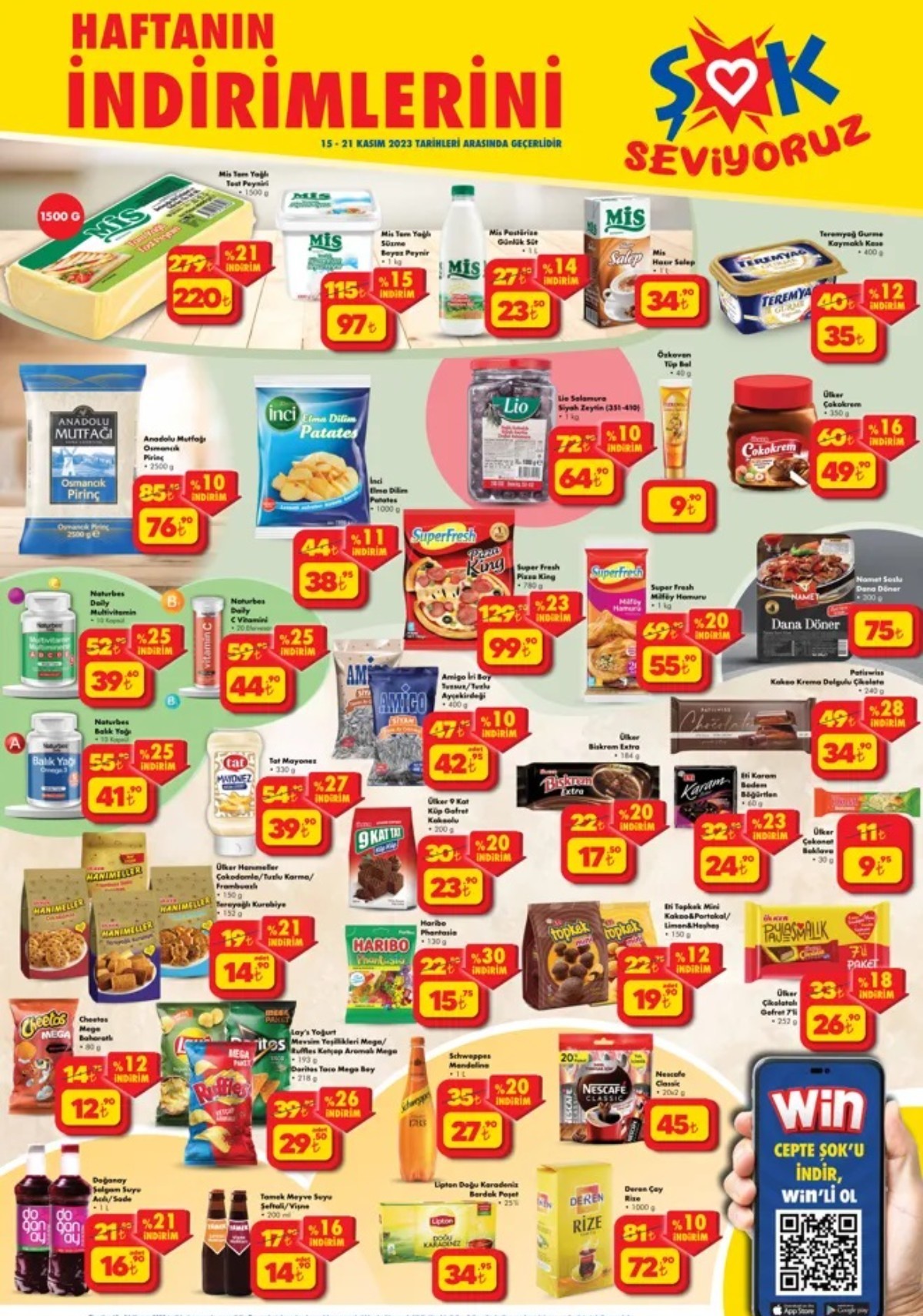 ŞOK 15 Kasım - 21 Kasım İndirimli Ürünler Kataloğu