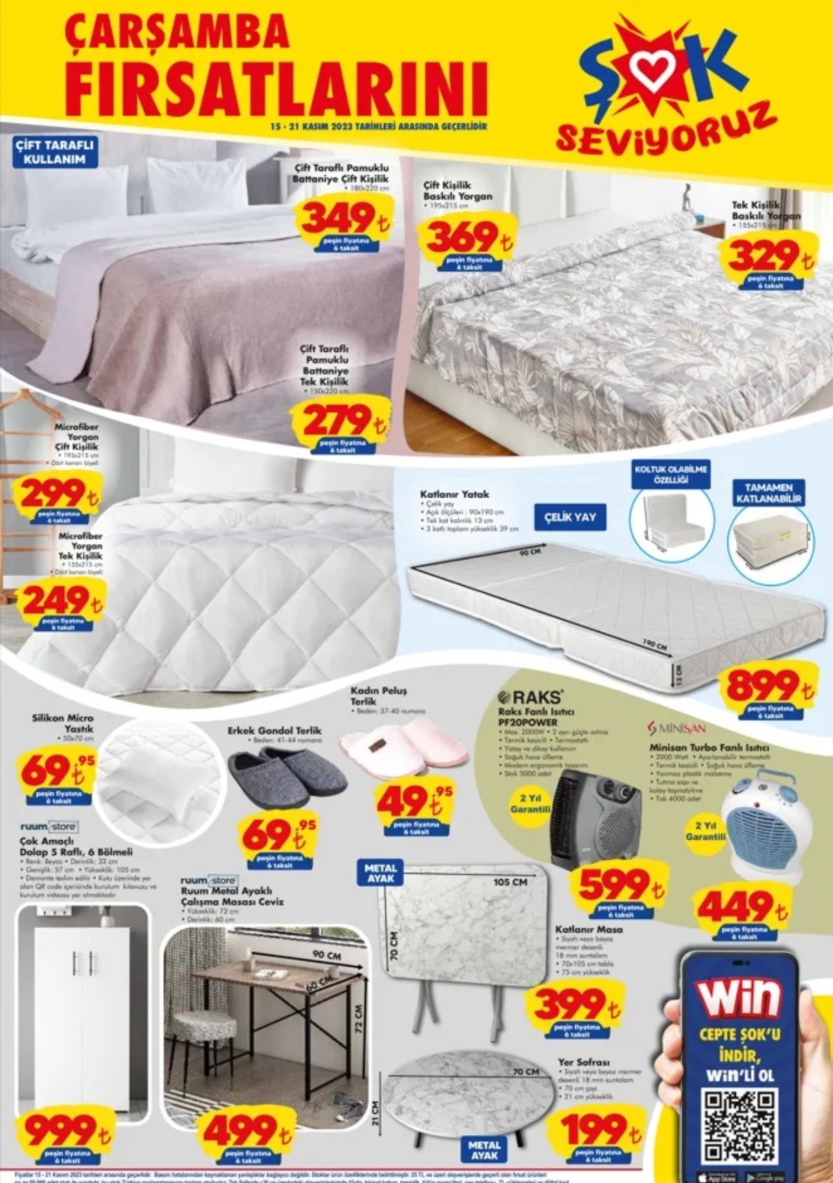 ŞOK 15 Kasım - 21 Kasım İndirimli Ürünler Kataloğu