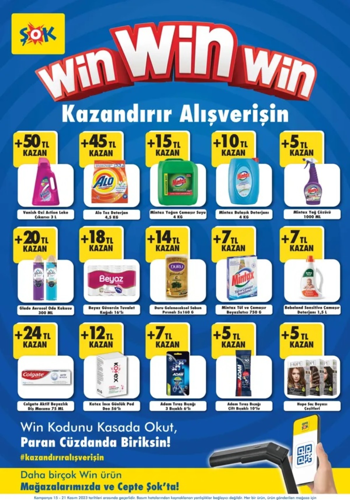 ŞOK 15 Kasım - 21 Kasım İndirimli Ürünler Kataloğu