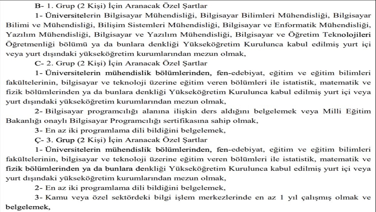 Eğitim Şartı Nedir?