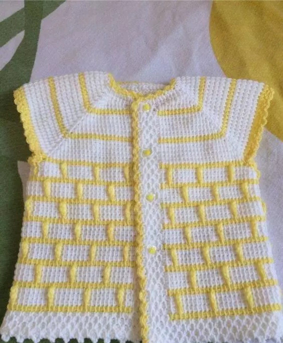 en farklı ve kolay 2023 trendi bebek yeleği modelleri