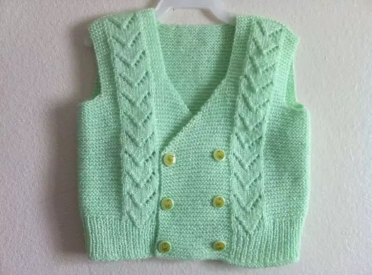 en farklı ve kolay 2023 trendi bebek yeleği modelleri