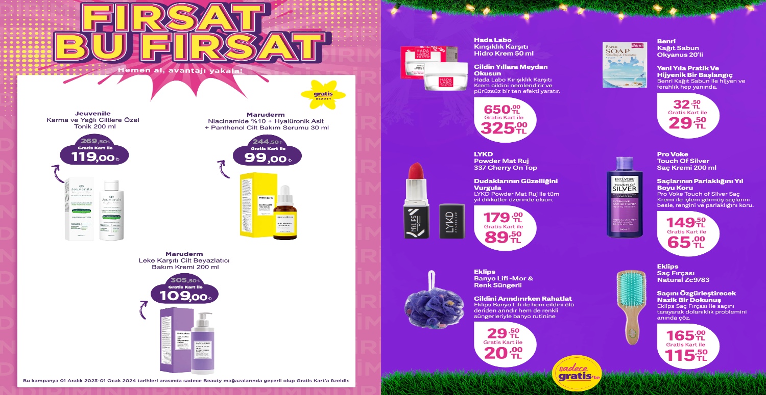 GRATİS 1 ARALIK - 1 OCAK KATALOGU