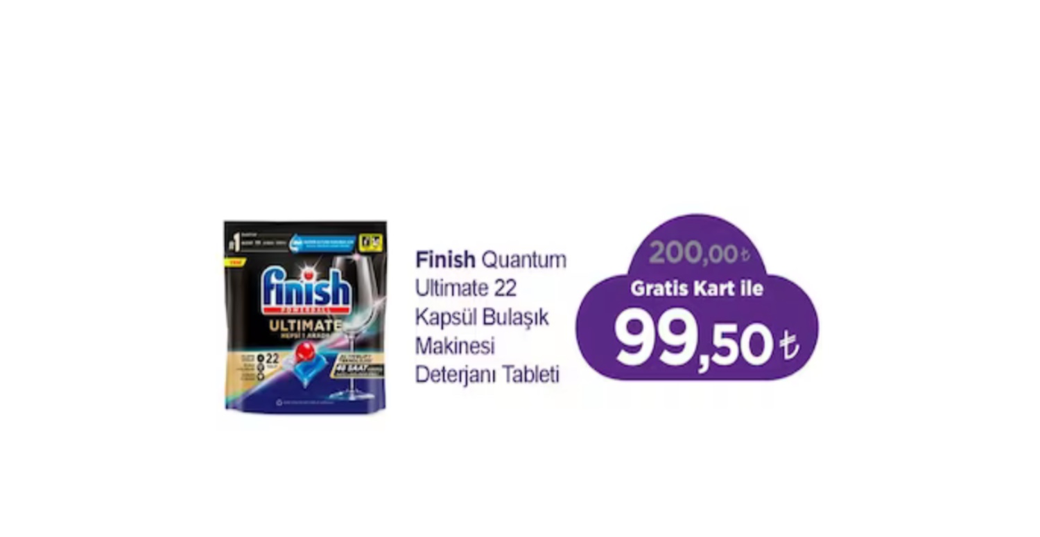 GRATİS KARTA ÖZEL 99,50 TL’YE DÜŞTÜ