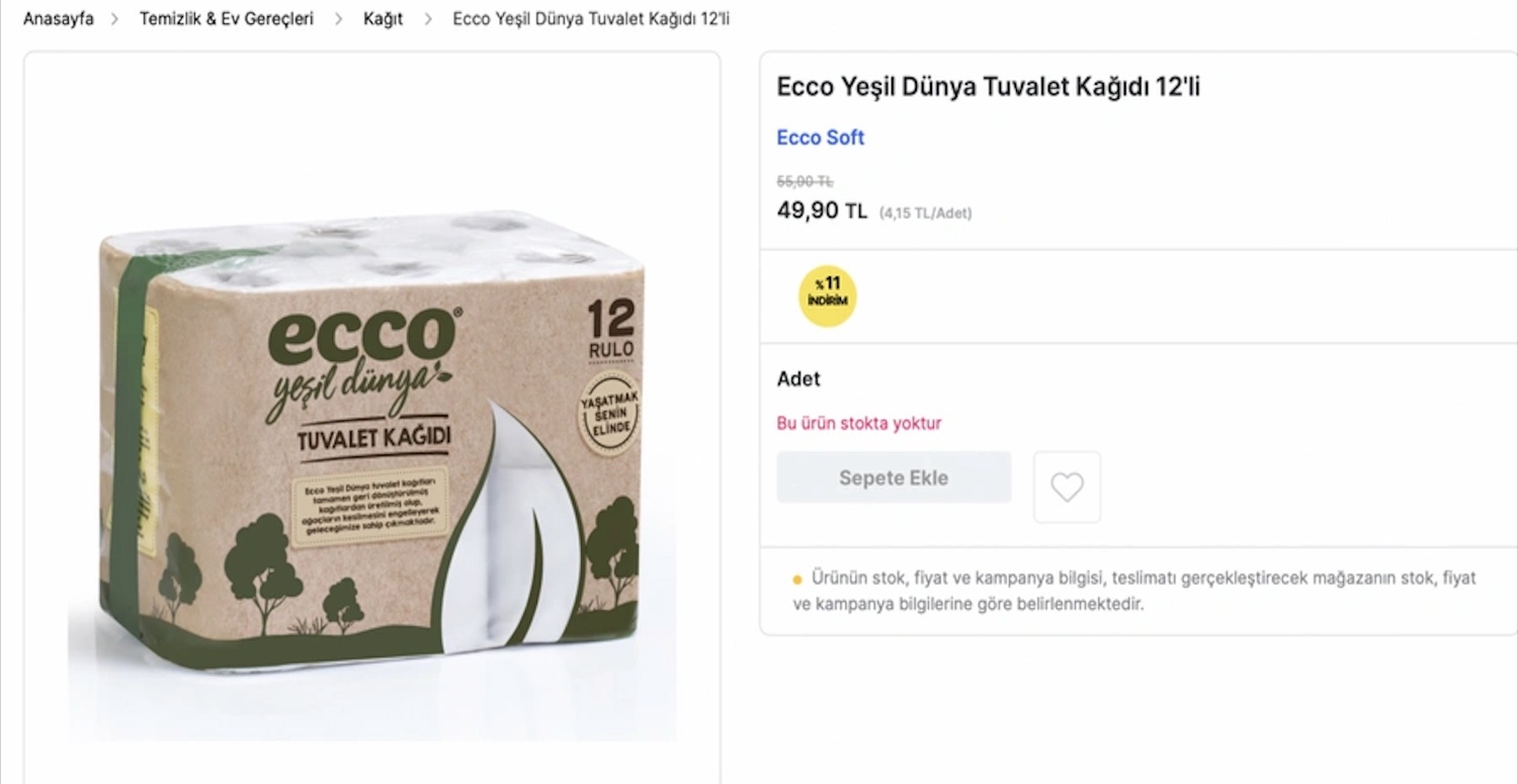 MİGROS TUVALET KAĞIDI İNDİRİMİ