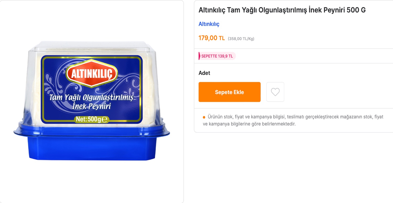 PEYNİR VE PİLİÇ ÜRÜNLERİNDE ÇILDIRTAN İNDİRİM KAMPANYASI