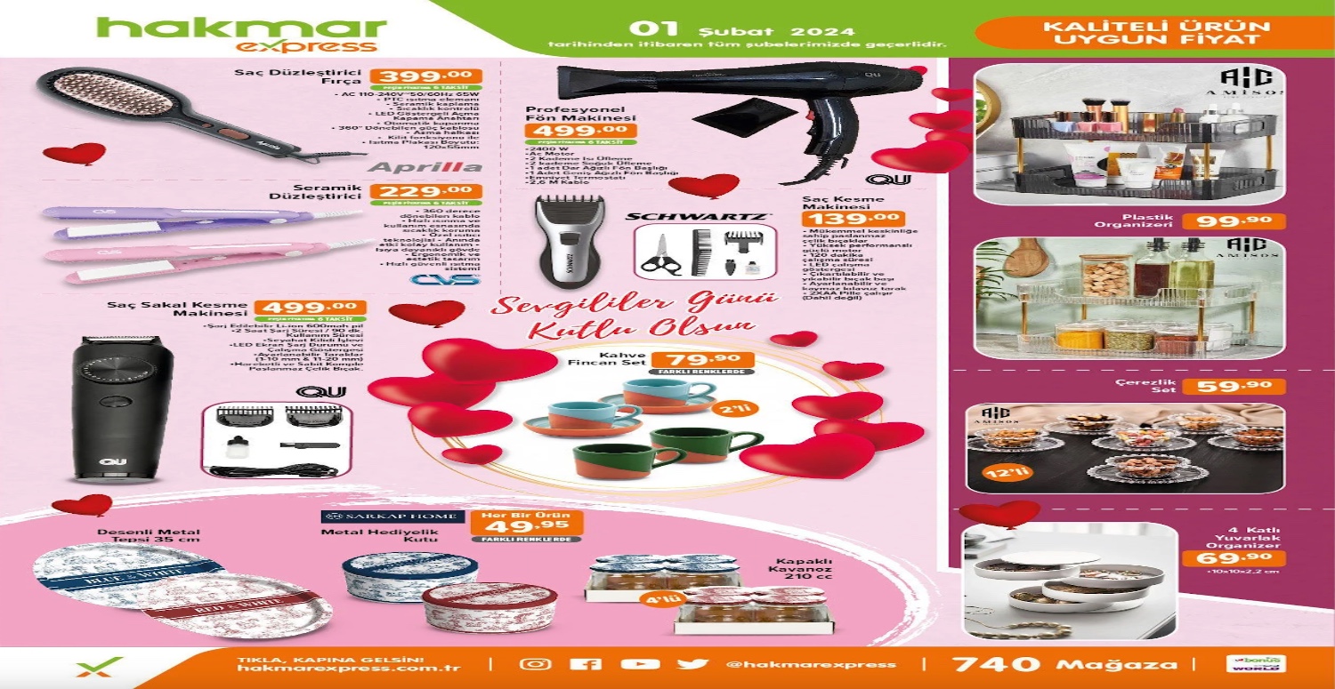 14 Şubat’a sayılı günler kala o market duyurdu! Sevgilinizin hediyesi hazır