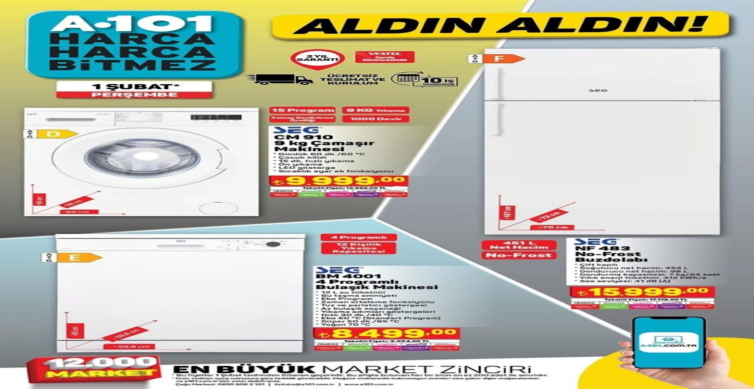 A101 1 7 Şubat 2024 aktüel kataloğu