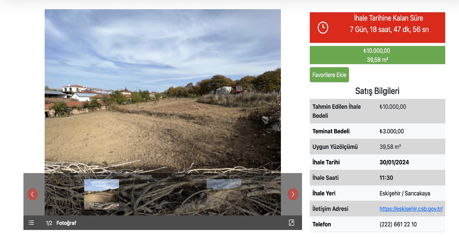 ARAZİ SATIN ALACAKLAR 10.000 TL’YE ARAZİNİZ HAZIR