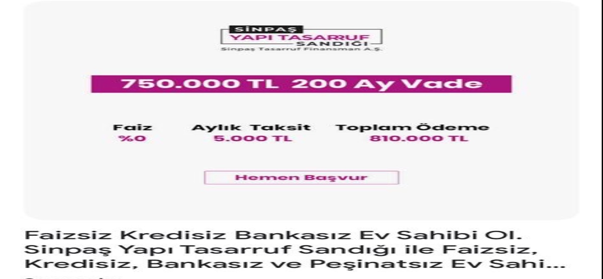 Aylık 5000 TL ödemeyle eviniz hazır! Başvurana anında anahtarı teslim edilecek