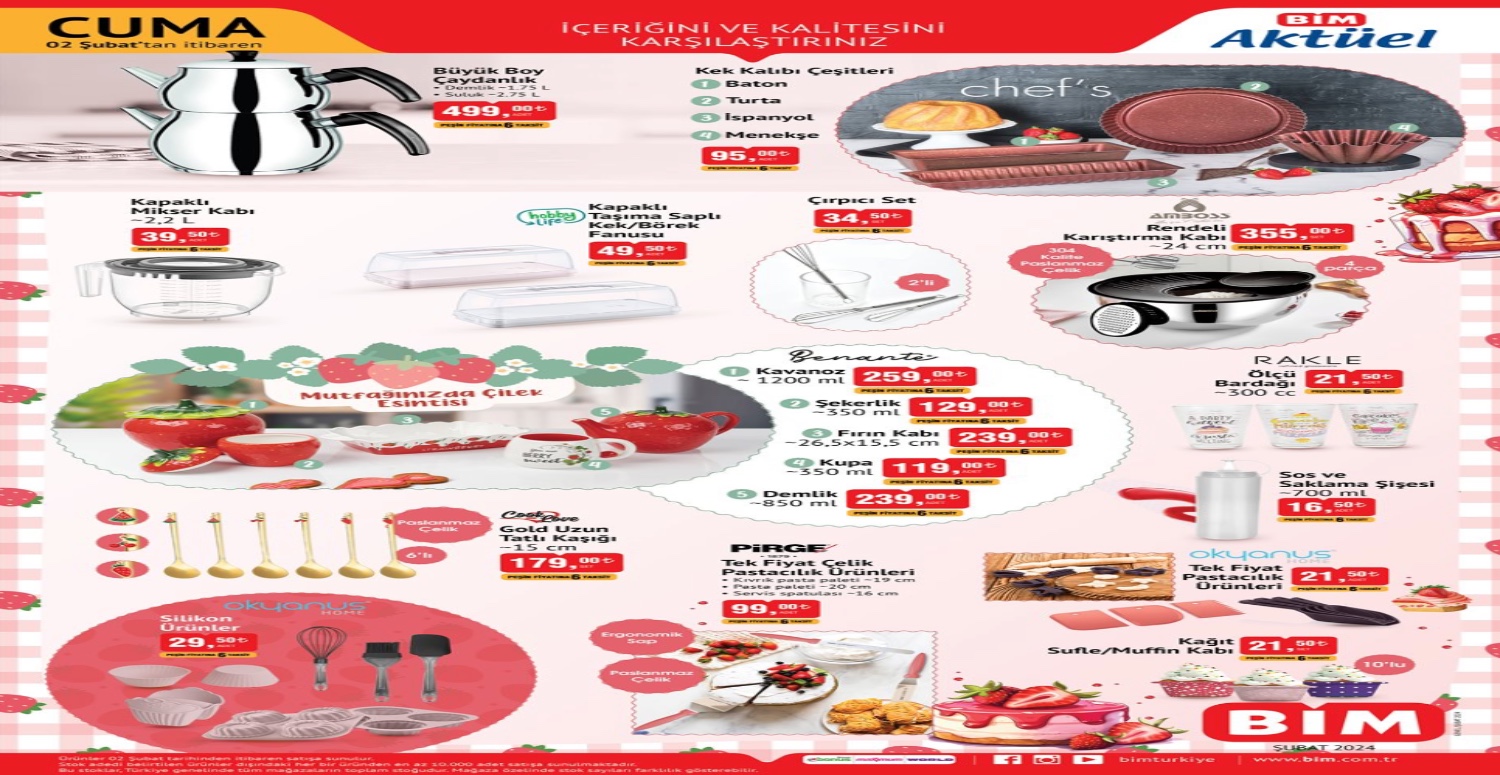 Bim 2 8 Şubat aktüel katalogu