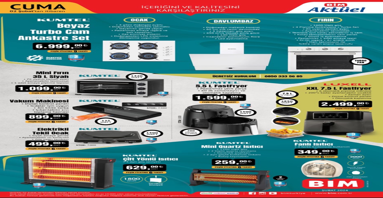 Bim 2 8 Şubat aktüel katalogu
