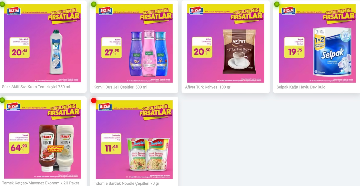 BİZİM TOPTAN MARKET 1 15 OCAK 2024 AKTÜEL KATALOGU