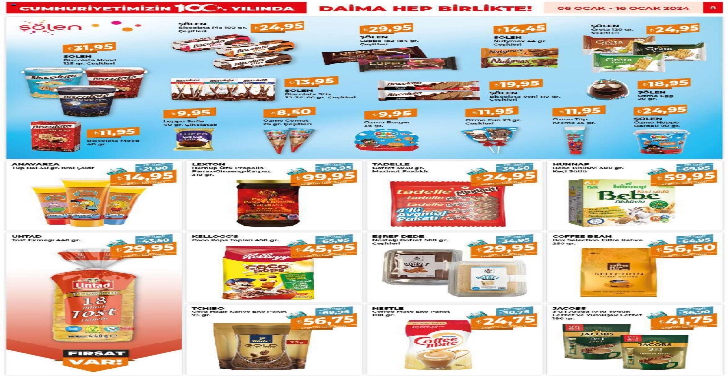 Çağrı marketler 6 16 Ocak 2024 aktüel katalogu