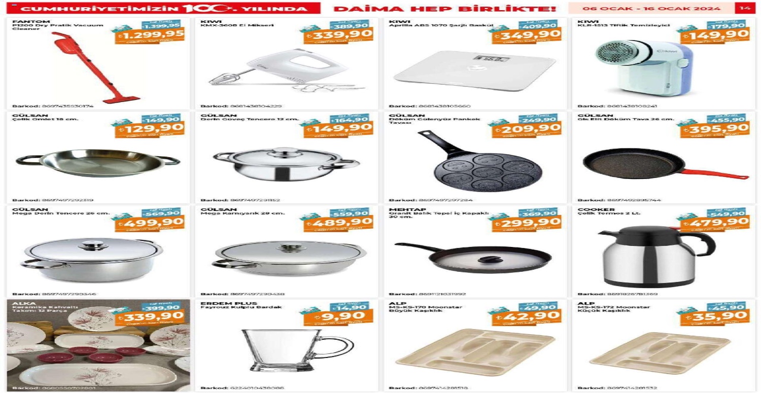 Çağrı marketler 6 16 Ocak 2024 aktüel katalogu