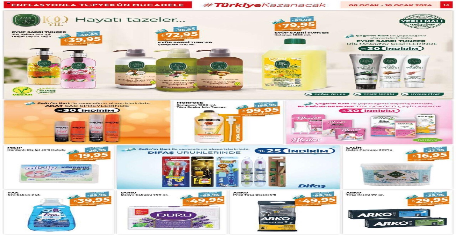 Çağrı marketler 6 16 Ocak 2024 aktüel katalogu