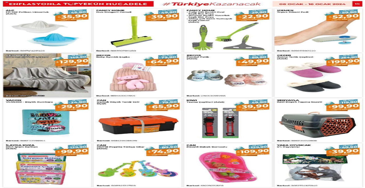 Çağrı marketler 6 16 Ocak 2024 aktüel katalogu