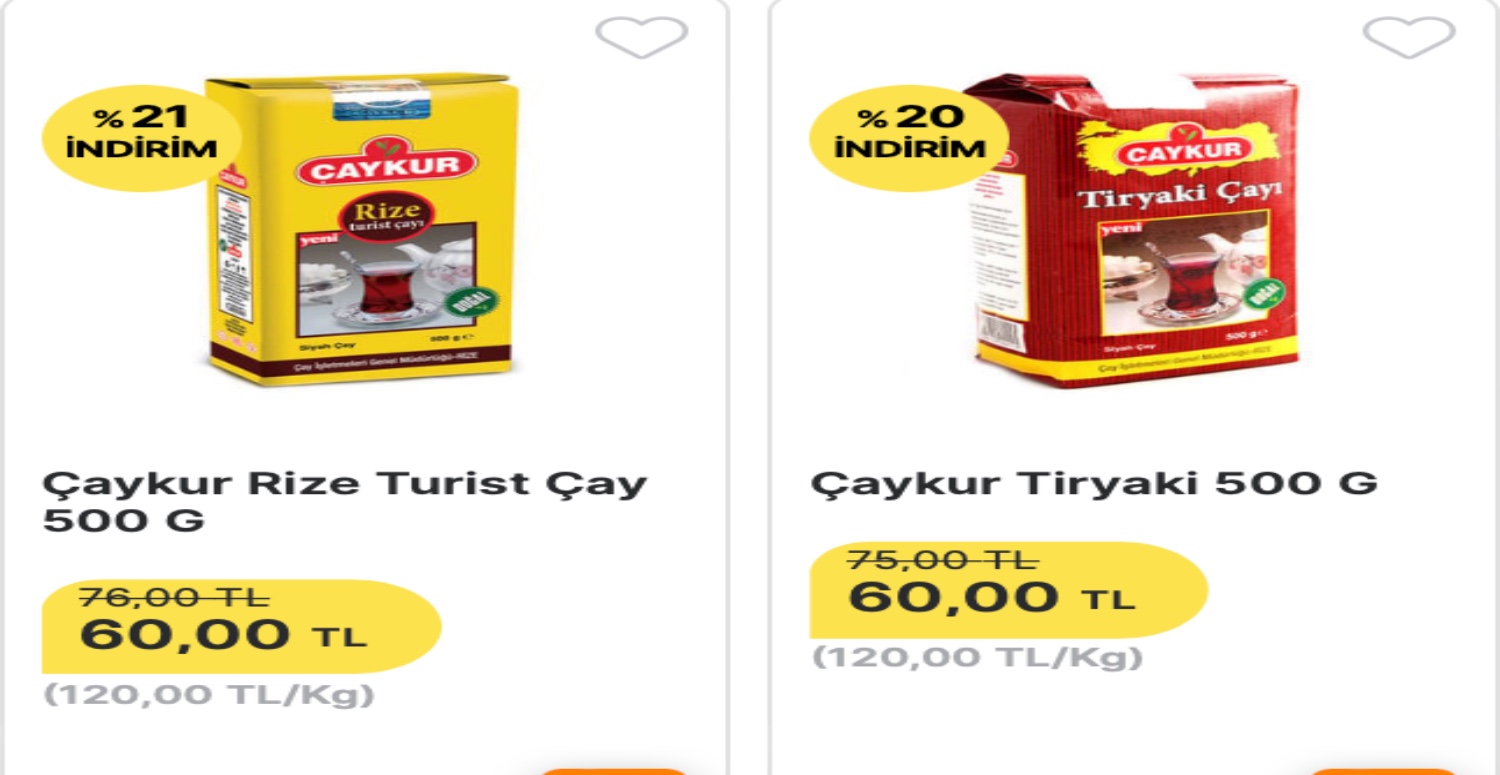 Çaykur çaylar 60 TL’ye kadar düştü! Vatandaşın gözü üç çeşit çaydan başka bir ürünü görmedi
